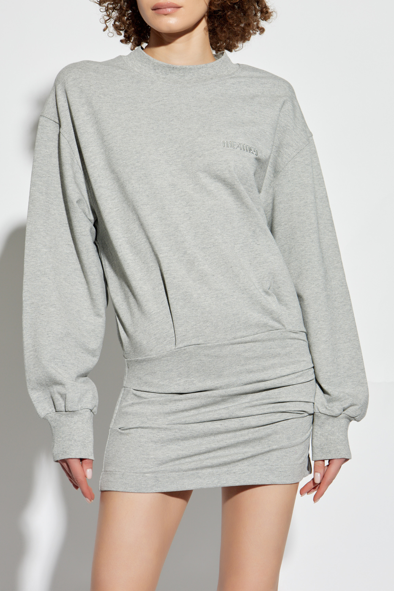 ワンピース THE ATTICO Woman Dress Grey 250WCA00393JJF006AA 183 Grey Dress with logo The Attico - Vitkac Italy